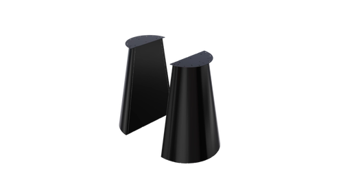 Split-Cone Zwarte Lak Double